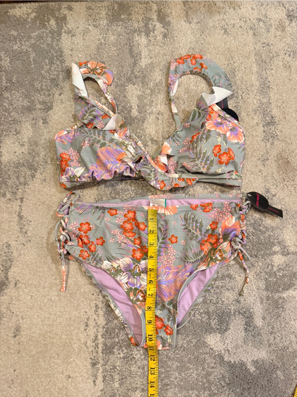 No Boundaries Floral 2 Piece Bikini - Picture 3 of 6